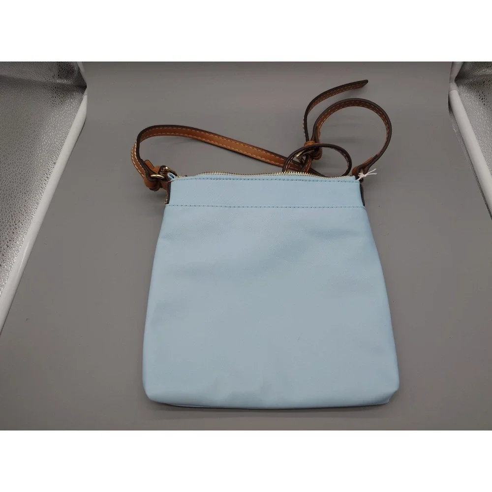 Tommy Hilfiger Light Blue Nylon Crossbody Bag Gold Logo [GNH019191]